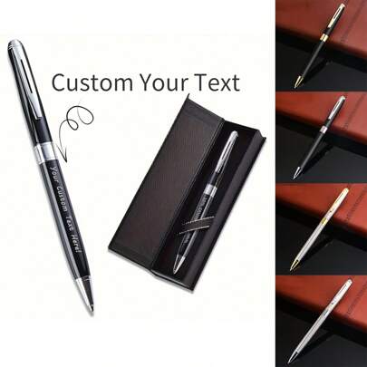 Luxury 2-In-1 Metal Stylus & Signature Pen - Customizable With Name Or Logo, Elegant Gift Box Included - Perfect For Office, Birthday, And Party Presents,School Supplies,For School,For Teacher,For Office,For Boys And Girls,Customized Gel Pens,Back To School Supplies