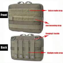 Molle Pouch Bag Medical EMT Tactical Outdoor Emergency Pack Camping Hunting Accessories Utility Multi-Tool Kit EDC Bag - 軍綠色 - 查看 4