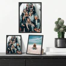 1/2/3/4pcs Wooden Photo Frame, Oak Picture Frames , White, Black Wooden Frame For Amazing Gift&Wall Art Decor, For Home, Living Room, Office Tabletop Frame And Wall Frame, Beautiful To Display Your Framliy Painting Art, Travel Photo, Graduation Photo Frame, Wedding Photo Frame Ideal Gift, A3/A4/30X40cm