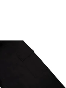 男士纯色休闲宽松运动裤，适合跑步、户外、徒步、慢跑、健身等多种场合，也适合夏季海滩和通勤穿着，时尚抽绳七分裤，黑色 - 黑色 - 查看 4