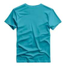 Men's 100% Cotton T-Shirt Ranch Texas Cowboy Country Print New Release - 淺藍色 - 查看 2