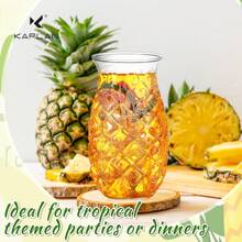 1pc Pineapple Shaped Cocktail Glass, Transparent Glass, Creative Champagne Cup, Water Cup, Juice Cup, Suitable For Bar, Pub, Club, Restaurant, Home, Beverage Container, Wedding Decoration, Christmas Decoration, Birthday Decoration, Birthday Gift, Christmas Tabletop Decor, Christmas, Christmas Decoration, Christmas Gift - Multicolor - View 7