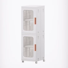 Tủ lưu trữ khe hở 1 mảnh, Kệ lưu trữ nhiều lớp cho nhà bếp phòng tắm hẹp - trắng - Xem 13