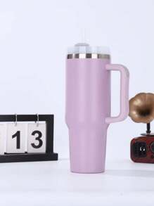 Thermal Water Bottle With Straw And Lid 1200ml Stainless Steel Thermal Cup 1.2 Liters Stainless Steel Ideal For Hot And Cold Hydration - lila - 查看 2