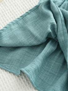 Young Girls 2Pcs Leisure Vacation Style Camisole And Pants Set For Summer - Blue - View 6