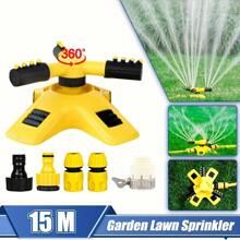 6 piezas Rociadores de césped giratorios automáticos a 360°, con 3 brazos giratorios ajustables, sistema de riego de jardín y césped de múltiples ángulos, cabezal giratorio a 360°, adecuado para huertos, viveros, jardines, céspedes, villas y riego de paisajes