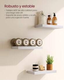 VASAGLE Wall Shelves - 白色 - 查看 3