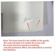 Pizarra blanca magnética de acrílico, incluye 6 marcadores, para crear imanes DIY para nevera, planificación semanal/mensual, notas y escritura de mensajes