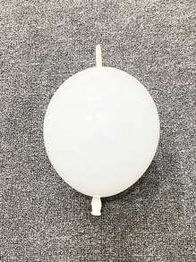 30 个带尾巴的乳胶气球，可 DIY 连接，适合生日派对、婚礼、周年纪念装饰 - 白色 - 查看 4