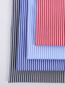 1 pieza Tela jacquard de moda con rayas tejidas, tela texturizada con rayas de dobby - Multicolor - Ver 4