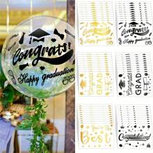 2 miếng dán bóng bay chúc mừng tốt nghiệp năm 2024, miếng dán bóng bay chúc mừng, miếng dán bóng bay bong bóng trong suốt, đồ trang trí tiệc tốt nghiệp tự làm. - tốt nghiệp - Xem 2