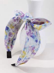 Diadema con estampado de mariposa y lazo, de alta calidad con estilo chino, estilo casual y elegante para primavera/verano
