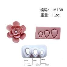 Creative 3D Flower Petal Ornament Earring Pendant Making Soft Clay Mold Clay Knives Polymer Clay Earring Making DIY Mold Tools Polymer Clay Knives Polymer Clay Cutter