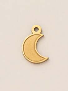1 件不锈钢太阳和月亮吊坠，个性化星形 DIY 配饰，镀 18K 金，适合手链、项链、耳环，送给妻子和母亲的礼物 - 金色 - 查看 21