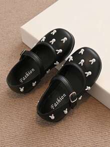 1 paire de chaussures plates de style Mary Jane simples et mignonnes pour les filles, printemps