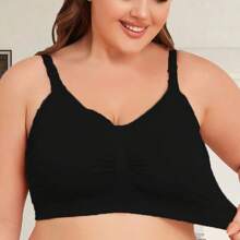 Women's Soft Seamless Nursing Bra With Adjustable Straps & Removable Padding, Comfortable Maternity Bralette For Breastfeeding & Pregnancy, 2025 Full Coverage Nursing Bras - 彩色 - 查看 10