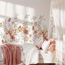 Bohemian Style Flower Wall Decals, Hotel Home Office Bedroom Living Room Study Room Removable Self-Adhesive Wall Stickers, PVC Gifts Birthday Graduation Room Decor Home Decor Wall Decor Bathroom Decor Bedroom Decor Room Decoration Stuff Living Room Decor House Decor Home Decor Living Room Wall Art Wall Paper Personalised Stickers