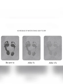 Luxury Anti-Slip Silica Gel Mat - Soft, Absorbent, Quick-Dry, Elegant Gray & Gold Striped Design - Ideal For Kitchen, Bathroom, Entryway - Durable Rubber Backing, Hand Wash Only - Multicolor - View 8