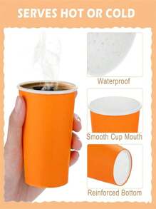 10pcs 一次性纸质派对杯 - 9 盎司, 热/冷饮杯, 适用于奶茶和咖啡, 浴室和漱口水小纸杯试用杯/派对生日派对饮料纸杯, 适用于派对, 生日派对, 野餐, 派对装饰, DIY 手工艺品和节日, 多种颜色可选, 居家生活用品 - 彩色 - 查看 5