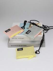 1pc Mesh Zipper Pouch Halter Small Items Organizer Bag, Can Store Coins, Cash, Cards, Lipstick, Keys For Women Wallet Mini Wallet Purse Wallet Wristlet Wallet Coin Wallet Travel Wallet - Multicolor - View 2