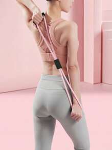 1 pezzo Esercitatore multifunzionale a forma di 8 per donne, fasce di resistenza per allenamento a casa, yoga, stretching spalle, perdita peso, modellatura del corpo, accessori palestra per vita e addome