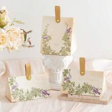 5 Stücke kreative chinesische Vogeldesign Hochzeitsbevorzugungsbox, Geschenkbox für Süßigkeiten, Schokolade, Präsente Verpackung