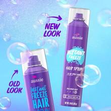 "Aussie Instant Freeze Aero Hair Spray 10oz |   Maximum Hold Humidity Resistant |   No Flake Formula For All Hair Types |   Quick-Dry & Flexible Finish |   Salon-Trusted"