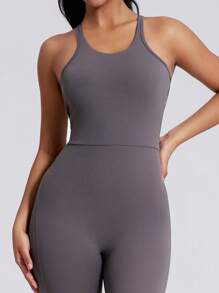 MASKERT Spring And Summer Women's Jumpsuit, Women's Jumpsuit, Women's Sportswear, Fitness Clothes, Yoga Clothes, High Elasticity, Skin Friendly, Comfortable, Breathable, Home Leisure