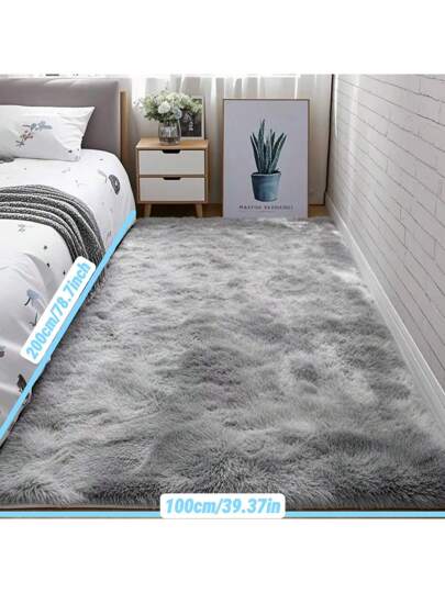 1pc Deluxe Zachte Plush Tapijt 1cm Sponge Lining, Fluffy Vloer Mat Bedroom, Living Room, Cushioned Non Slip Vloerkleed Home Outdoor Picnic, Balcony, Study view 6