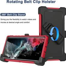 Rugged Shockproof Defender Phone Case For Galaxy S25 / S25+Plus / S25 Ultra / With Belt Clip - 黑色 - 查看 5