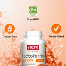 Jarrow Formulas Lactoferrin, Freeze Dried, 250 Mg, 30 Capsules