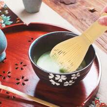 1 件日本竹制抹茶搅拌器可重复使用茶筅，用于绿茶和咖啡冲泡 | 可用洗碗机清洗的茶具配件，用于正宗抹茶混合 | 非常适合日本茶道和家庭使用 - 彩色 - 查看 4