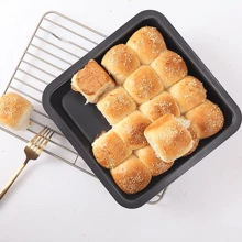 Ensemble de plaques de cuisson en acier au carbone texture noire et dorée | 3 tailles disponibles S/M/L (18-25cm/7.1 pièce-9.8") | Anti-adhésif, résistant à la chaleur, facile à nettoyer, revêtement anti-adhésif | Ustensiles de cuisson pour le four à la maison | Biscuits, pizza, barbecue, multifonction