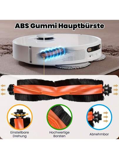 Stofzuiger Cleaner Accessories Suit Compatible Xiaomi X20, X10 Robot Cleaner: 1pc Main Brush, Mop Pads, Dust Bags, Side Brushes, HEPA Filters, Cleaning Tool view 2