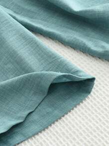 Young Girls 2Pcs Leisure Vacation Style Camisole And Pants Set For Summer - Blue - View 8