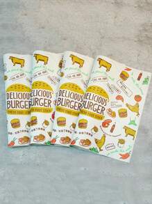 50 张/100 张汉堡/三明治包装纸、防油蛋糕卷、汉堡和糕点/面包衬纸 - 彩色 - 查看 16