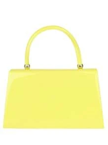 Girly Handbags Women's Patent Clutch Bag Small Hard Case Evening Handbag - Yellow - View 4