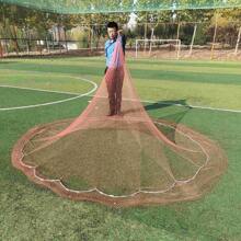 A Fishing Net, Hand Thrown Net, Traditional Fishing Net, Fishing Gear, Tire Line Material, Weighted Steel Sinker, Three Specifications, Can Catch Fish Of All Sizes, - Redwood - View 9