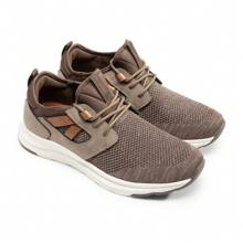 Men's Slip-On Lightweight Sneaker Breathable Walking Shoes - 棕色 - 查看 10