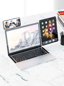 Black/Rose Gold Aluminum Alloy Laptop Side Screen Portable Metal Smartphone Stand