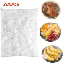 300 pièces Couvre-aliments extensibles - Extensibles, jetables, film plastique alimentaire à usage multiple | Film alimentaire inodore de cuisine, anti-poussière, hermétique | Convient à tous les formats de plateaux | Idéal pour la maison, le restaurant, le pique-nique, les accessoires de cuisine | Couvercle transparent | Plastique extensible