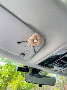 Kẹp kính xe hơi hình hoa Kẹp kính Kẹp kính râm Kẹp thẻ đa năng Kẹp lưu trữ cho xe hơi - Một cỡ - Xem 8