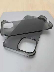 1 Ốp lưng điện thoại trong suốt siêu mỏng không viền tương thích với iPhone 17 Air 16 15 14 13 12 11 Pro Max Plus - Ốp lưng trong suốt siêu mỏng chống nước chống sốc chống rơi chống trầy xước - đen - Xem 4