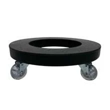 Caster For Plant Pots With Wheels Of Different Sizes And Colors In Polyethylene, A Lightweight And Resistant Material - Black - View 1
