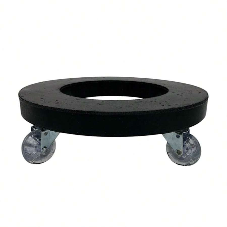 Caster For Plant Pots With Wheels Of Different Sizes And Colors In Polyethylene, A Lightweight And Resistant Material - Black - View 1