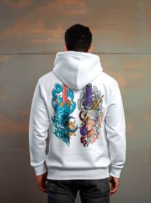Anime Piece  Straw Hats Gear 5 Zoan Mythical Hito No Mi Nika Sun God Cang Series Sweatshirt 0357 NERD VEST - trắng - Xem 4