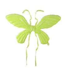 1pc Inflatable Angel Wings Foil Balloon, Colorful Butterfly Backpack Decor, Wholesale For Party, Night Market,