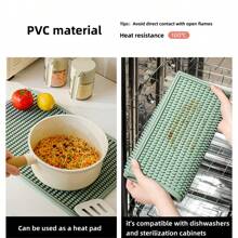 1 buc/2 buc/1 set covoraș antiderapant, covoraș de bar din PVC cu izolație pentru scurgerea apei, covoraș de scurgere pentru cești/oale/boluri, covoraș de masă rezistent la căldură, covoraș pliabil, covoraș de scurgere, covoraș antișoc pentru cești Shaker, suport de pahar antiderapant pentru birou cu izolație pentru scurgerea apei pentru aparat de cafea - Tampă de scurgere - Vizualizare 2