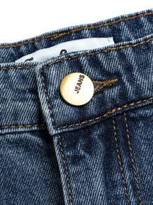 适合年轻男孩的复古水洗牛仔休闲短裤