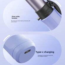 3秒快速加热 2600mAh USB充电无线卷发棒，迷你便携韩式大波浪卷发器，持久耐用无线卷发棒，不伤发卷发器 - 彩色 - 查看 5